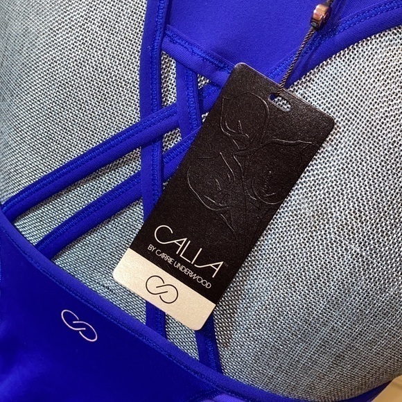 CALIA by Carrie Underwood Strap Back Double Layer Tank Top NEW - Picture 7 of 9